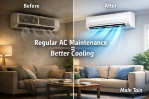 Before and After AC Maintenance